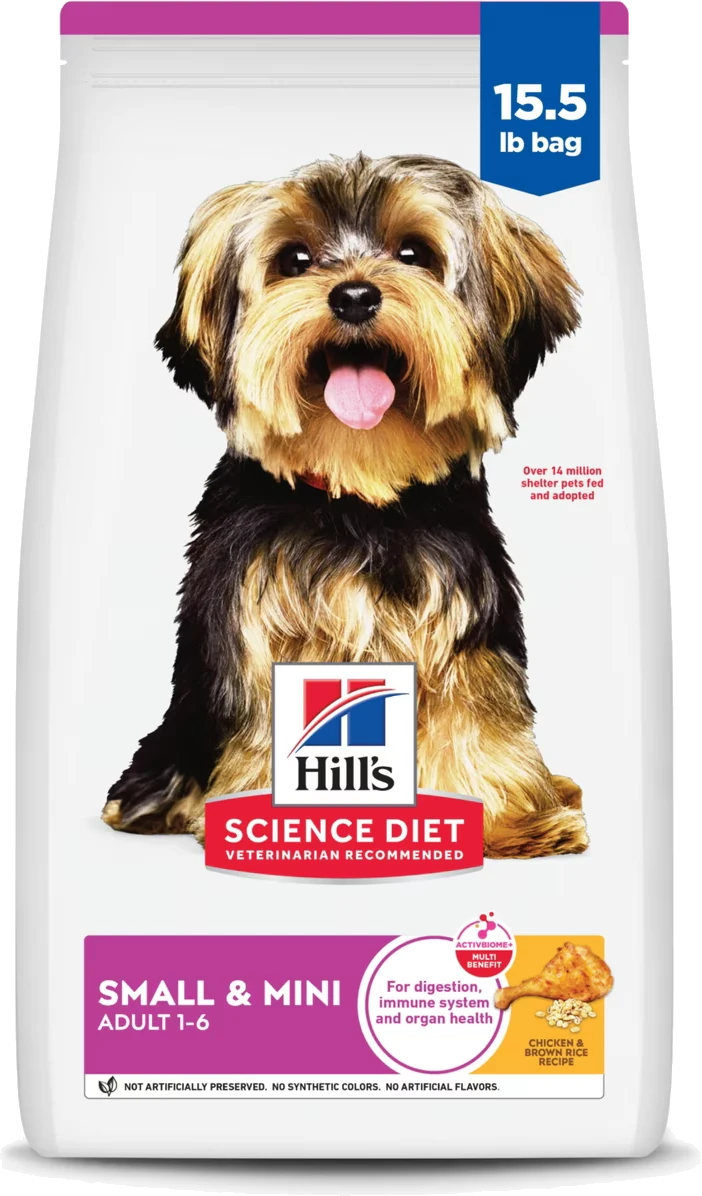 Bag of Hill's Science Diet Adult Small Paws dry dog food