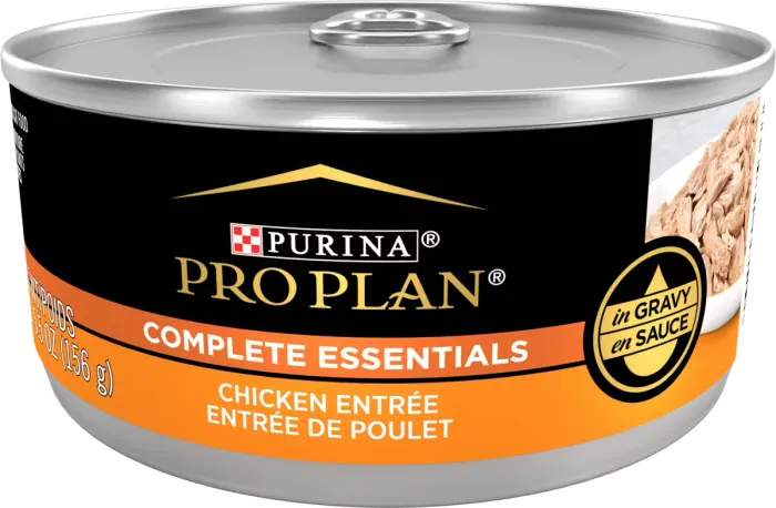 Can of Purina Pro Plan wet cat food
