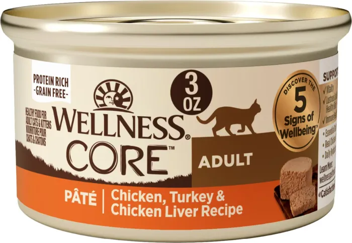 Can of Wellness CORE pate wet cat food